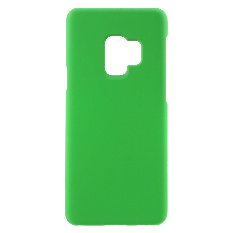 Rubberized Hard Plastic Back Phone Cover for Samsung Galaxy S9 - Green-1