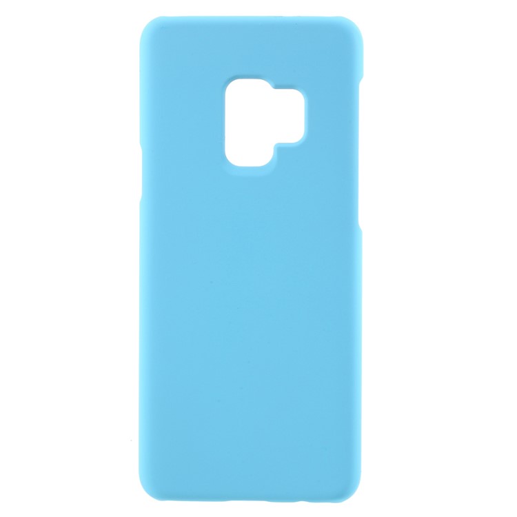 Rubberized Hard Plastic Back Phone Shell for Samsung Galaxy S9 - Baby Blue-1