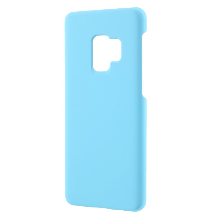 Rubberized Hard Plastic Back Phone Shell for Samsung Galaxy S9 - Baby Blue-2