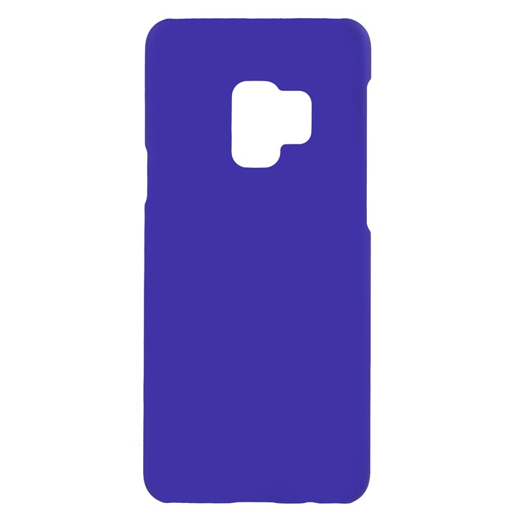 Rubberized Hard Plastic Case Accessory for Samsung Galaxy S9 - Dark Blue-1
