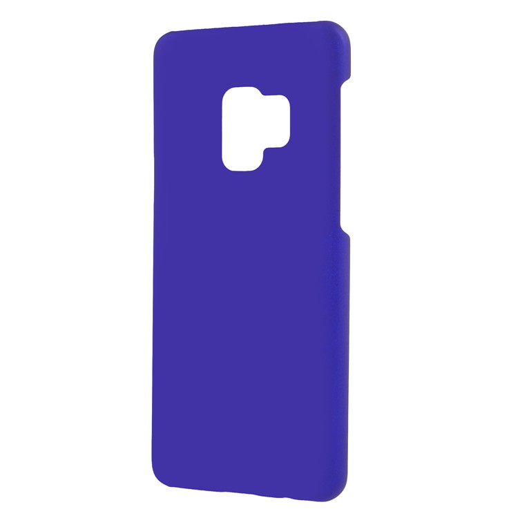 Rubberized Hard Plastic Case Accessory for Samsung Galaxy S9 - Dark Blue-2
