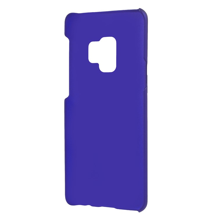 Rubberized Hard Plastic Case Accessory for Samsung Galaxy S9 - Dark Blue-3