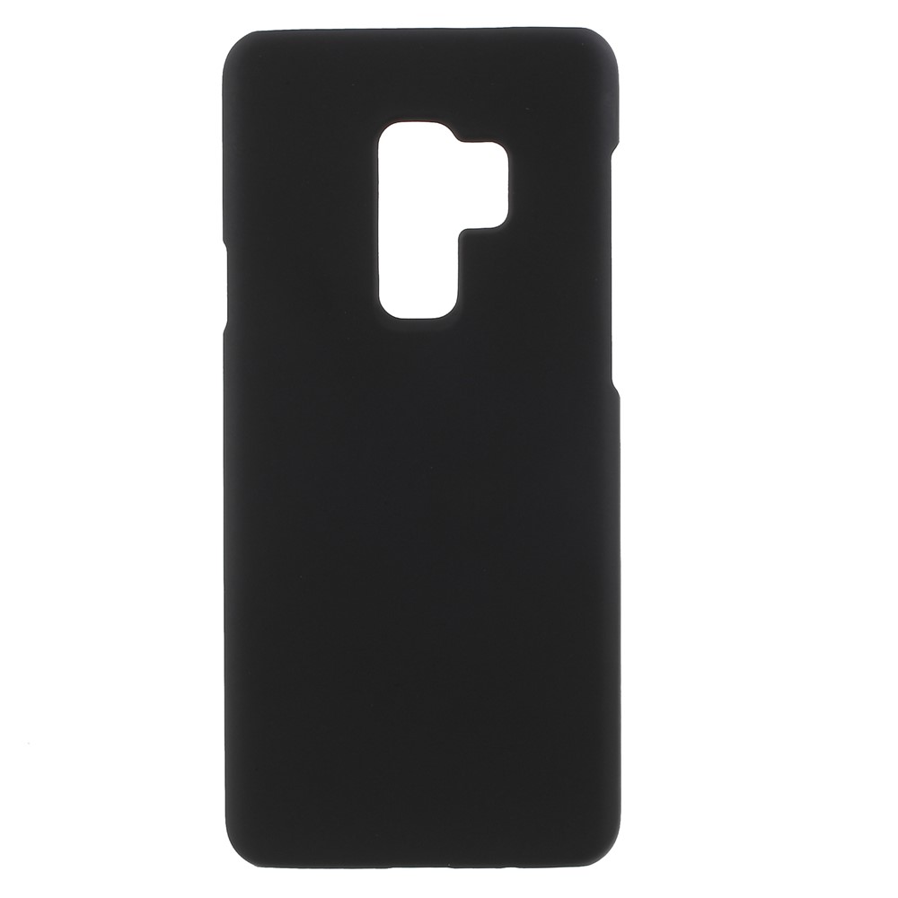 For Samsung Galaxy S9+ Rubberized Hard Plastic Mobile Case - Black-1