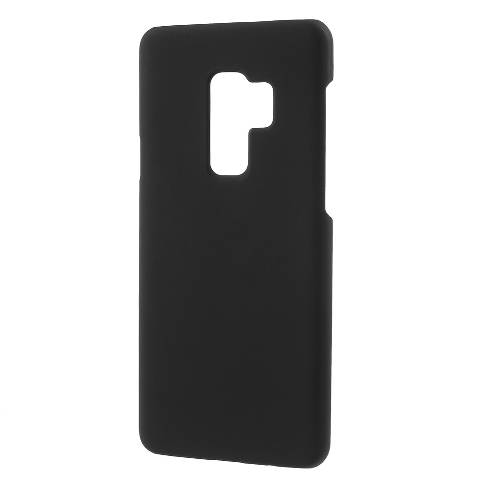 For Samsung Galaxy S9+ Rubberized Hard Plastic Mobile Case - Black-2
