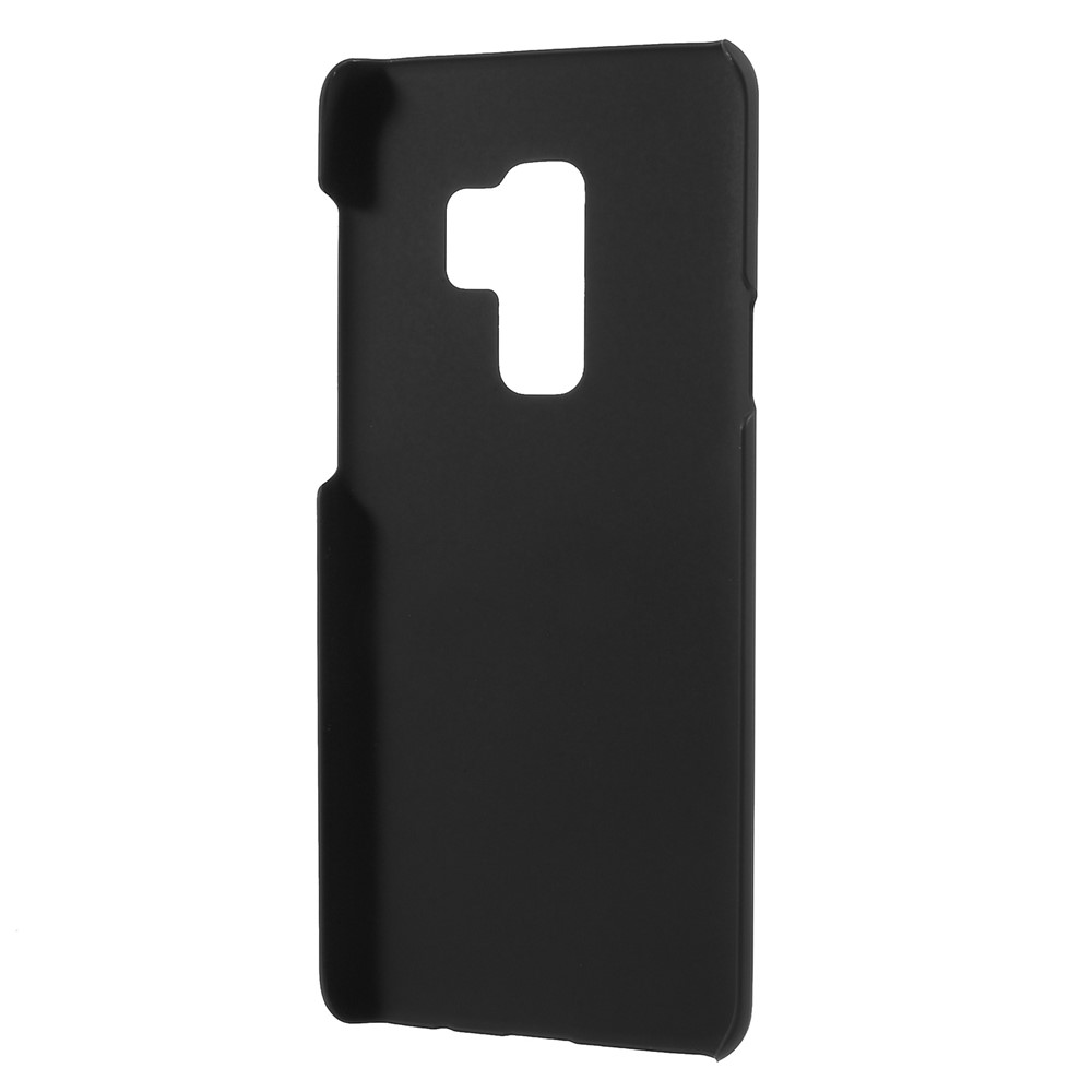 For Samsung Galaxy S9+ Rubberized Hard Plastic Mobile Case - Black-3