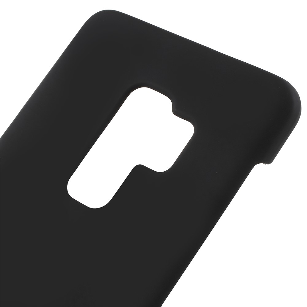 For Samsung Galaxy S9+ Rubberized Hard Plastic Mobile Case - Black-4