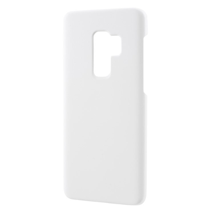 For Samsung Galaxy S9+ G965 Rubberized Hard Plastic Mobile Cover - White-2