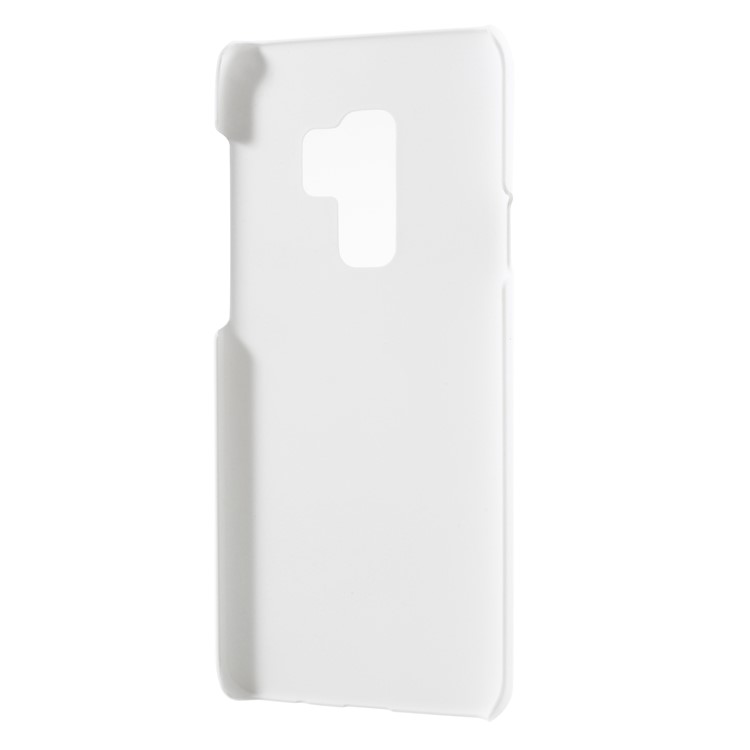 For Samsung Galaxy S9+ G965 Rubberized Hard Plastic Mobile Cover - White-3
