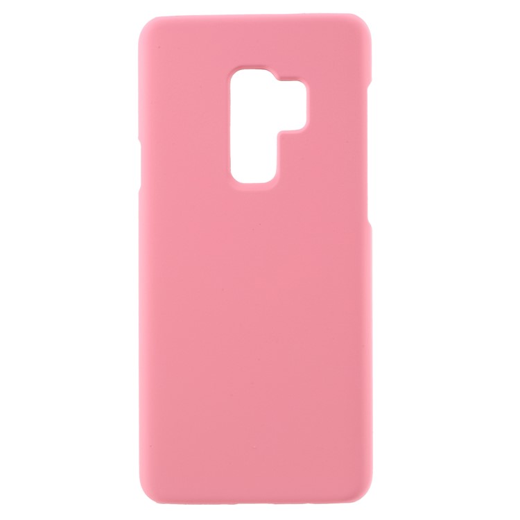 For Samsung Galaxy S9+ G965 Rubberized Hard Plastic Phone Cover - Pink-1