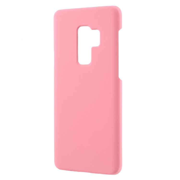 For Samsung Galaxy S9+ G965 Rubberized Hard Plastic Phone Cover - Pink-2