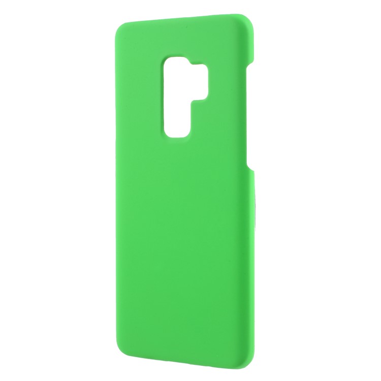 For Samsung Galaxy S9+ G965 Rubberized Hard Plastic Mobile Casing - Green-2