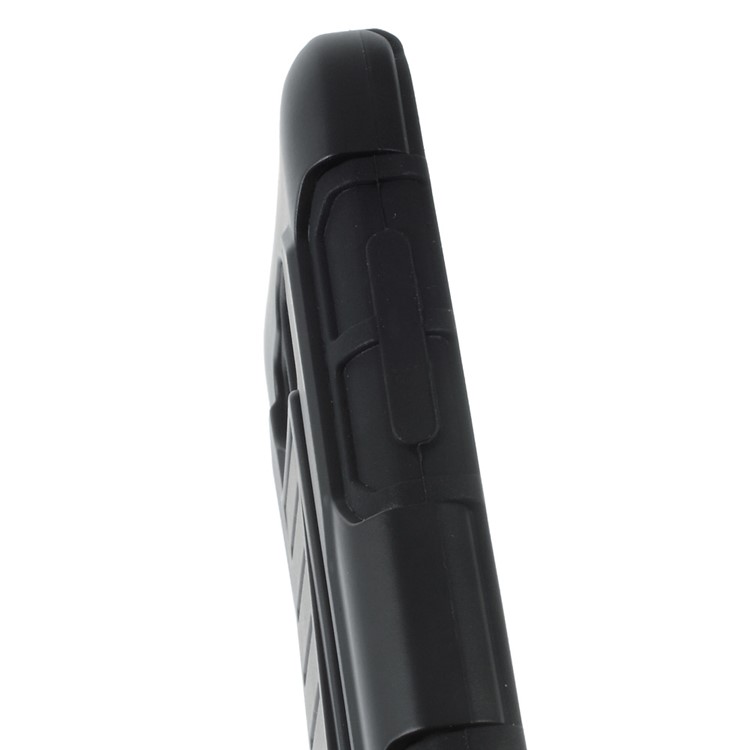 For Samsung Galaxy Grand Prime SM-G530 Belt Clip Kickstand PC Silicone Phone Case - Black-11