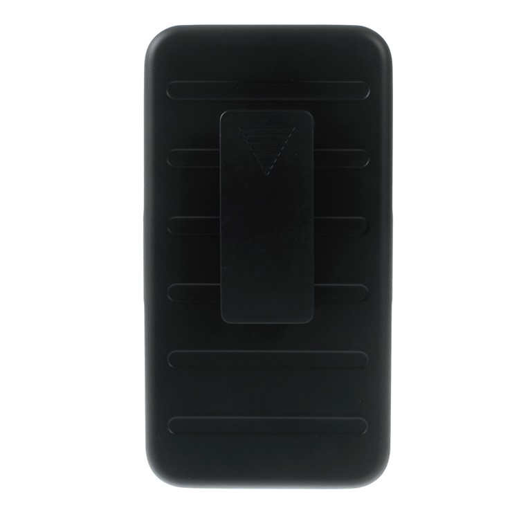 For Samsung Galaxy Grand Prime SM-G530 Belt Clip Kickstand PC Silicone Phone Case - Black-3