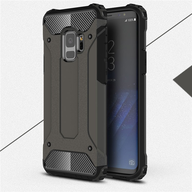Armor Guard Plastic + TPU Hybrid Protection Shell for Samsung Galaxy S9 - Bronze-1