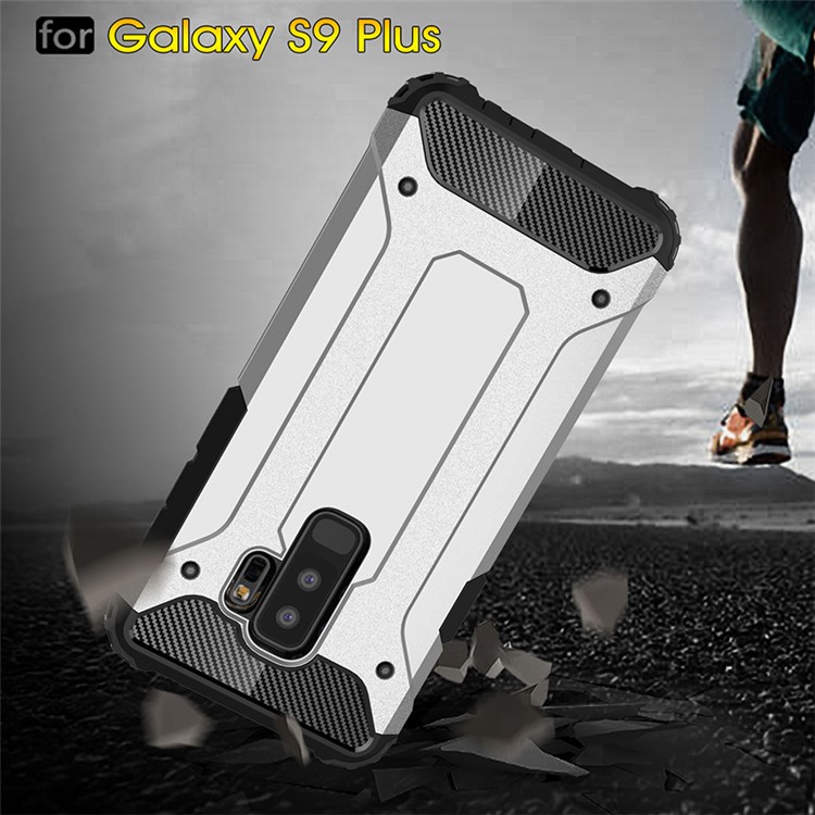Armor Guard Plastic + TPU Hybrid Case for Samsung Galaxy S9+ - White-10