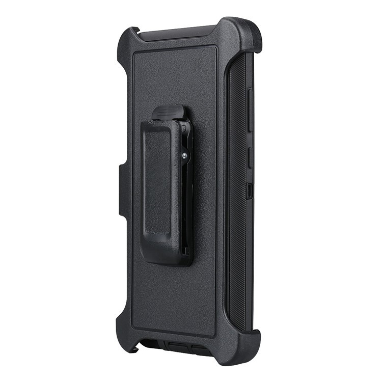 Rugged Hybrid PC TPU Holster Kickstand Case for Samsung Galaxy Note 8 N950 - Black-4