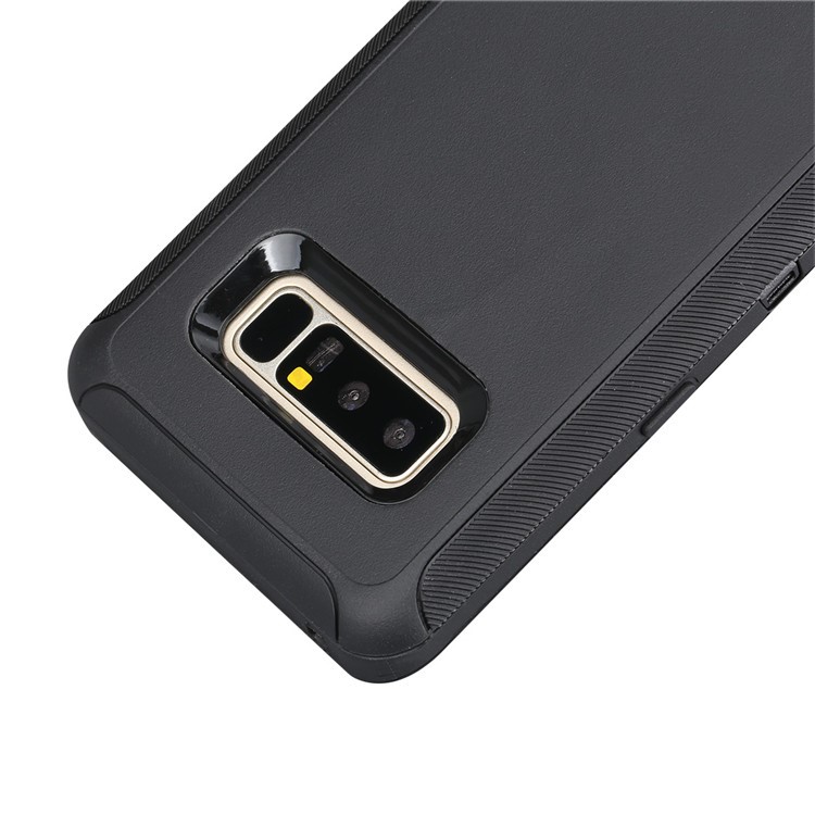 Rugged Hybrid PC TPU Holster Kickstand Case for Samsung Galaxy Note 8 N950 - Black-6