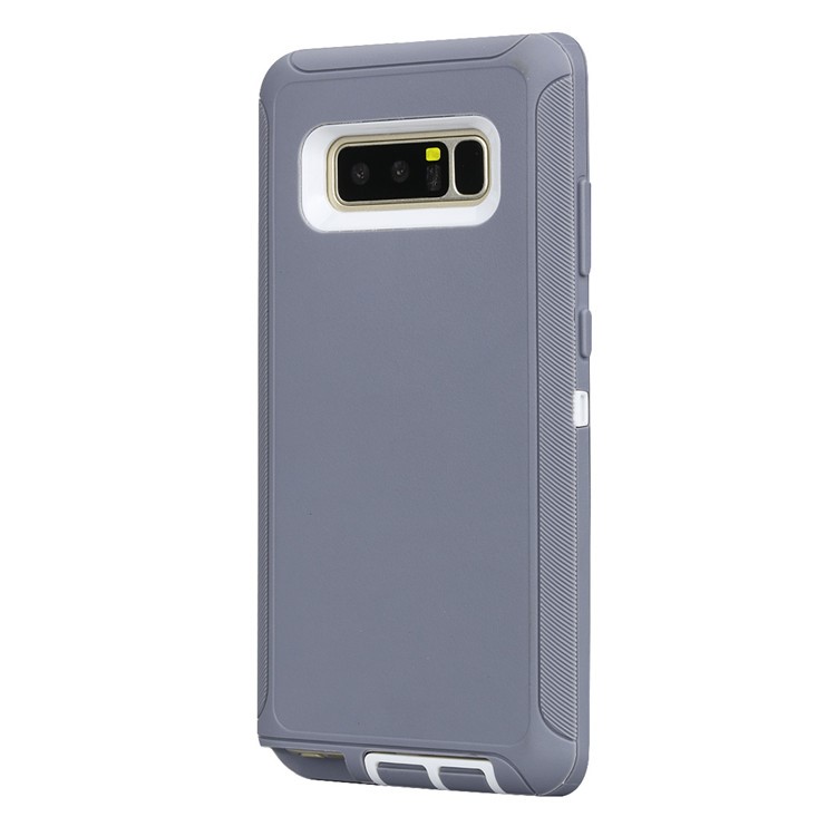 Rugged Hybrid PC TPU Holster Kickstand Shell for Samsung Galaxy Note 8 N950 - Grey-2