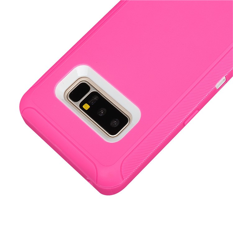 Rugged PC TPU Combo Kickstand Holster Phone Case for Samsung Galaxy Note 8 N950 - Rose-6