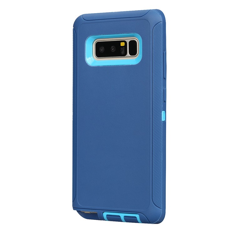 Rugged PC TPU Combo Kickstand Holster Phone Cover for Samsung Galaxy Note 8 N950 - Blue-2