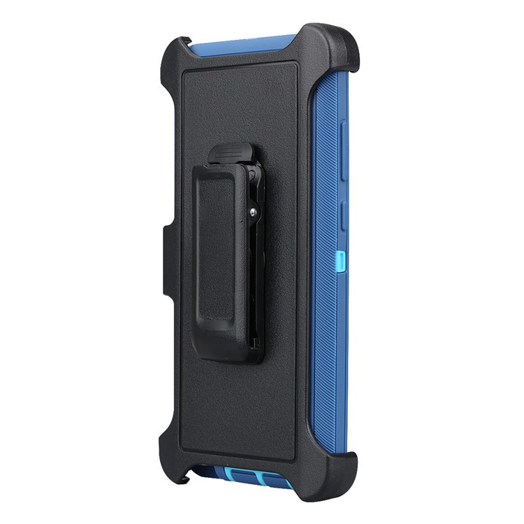 Rugged PC TPU Combo Kickstand Holster Phone Cover for Samsung Galaxy Note 8 N950 - Blue-4