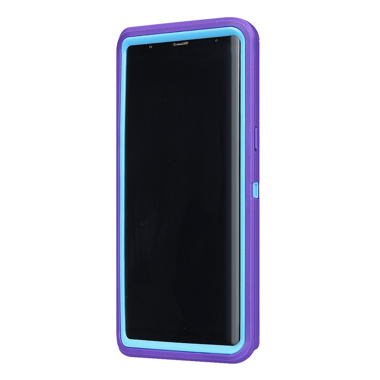 Rugged Hybrid PC TPU Holster Kickstand Mobile Casing for Samsung Galaxy Note 8 N950 - Purple-3