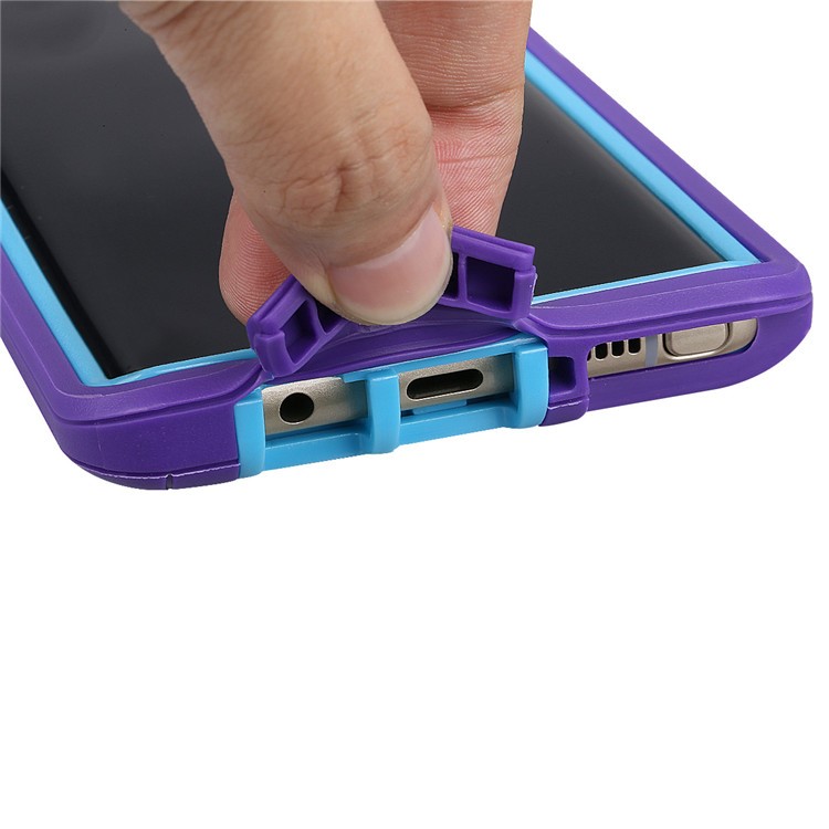 Rugged Hybrid PC TPU Holster Kickstand Mobile Casing for Samsung Galaxy Note 8 N950 - Purple-6