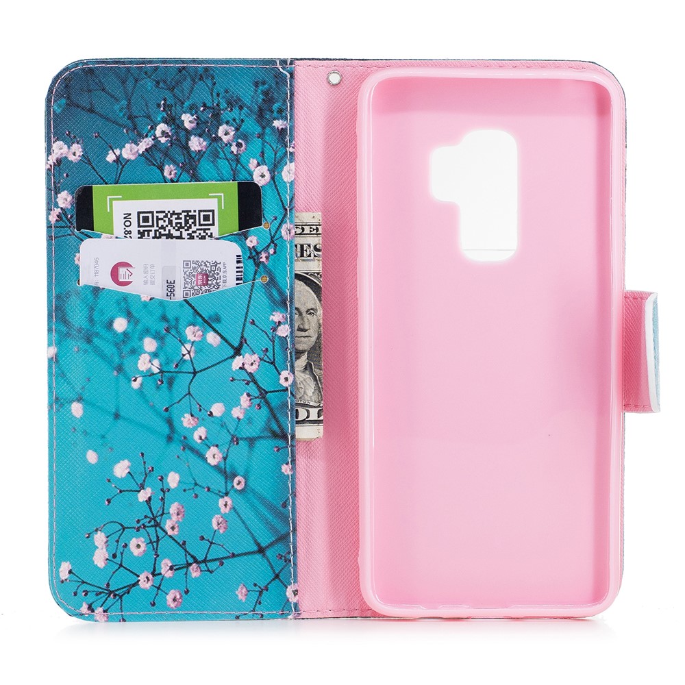 Carteira De Impressão Padrão Caixa De Couro Suporte Telefone Shell Para Samsung Galaxy S9 Plus G965 - Vinagrete-8