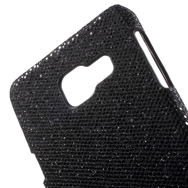 Glitter Sequins Leather Skin PC Cover for Samsung Galaxy A3 SM-A310F (2016) - Black-5