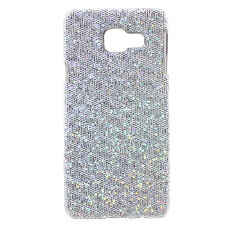 Glitter Sequins Leather Coated PC Case for Samsung Galaxy A3 SM-A310F (2016) - Silver-1
