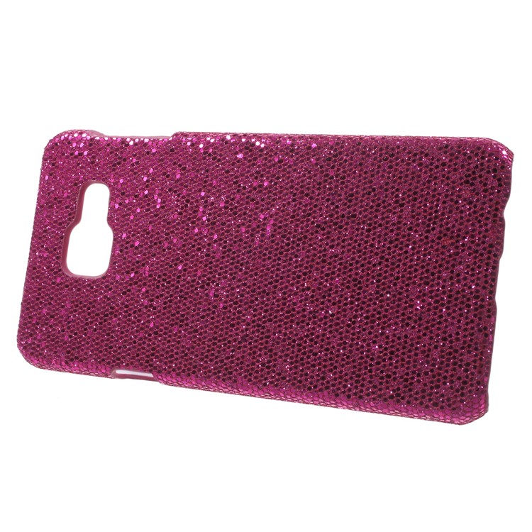 Glitter Sequins Leather Coated PC Shell for Samsung Galaxy A3 SM-A310F (2016) - Rose-2