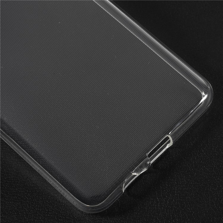For Samsung Galaxy A8+ (2018) Clear TPU Case with Non-slip Inner - Transparent-4
