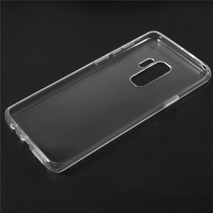For Samsung Galaxy S9 Plus Clear TPU Back Case with Non-slip Inner - Transparent-2