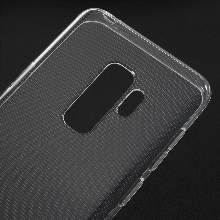 For Samsung Galaxy S9 Plus Clear TPU Back Case with Non-slip Inner - Transparent-3