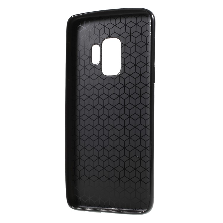 Carbon Fiber Texture Soft TPU Protective Case for Samsung Galaxy S9 - Black-3