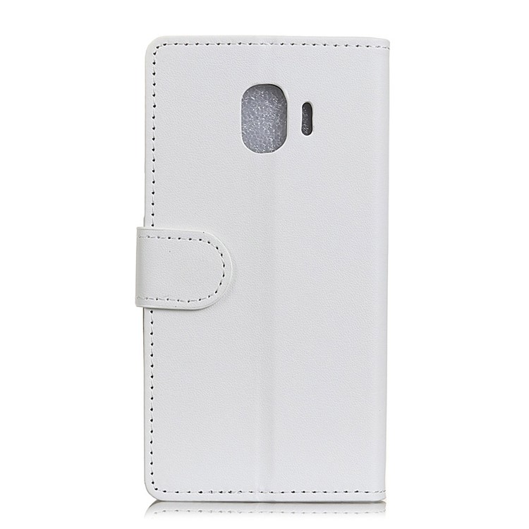 Flip Leather Wallet Stand Protective Cover for Samsung Galaxy J2 Pro 2018 - White-2
