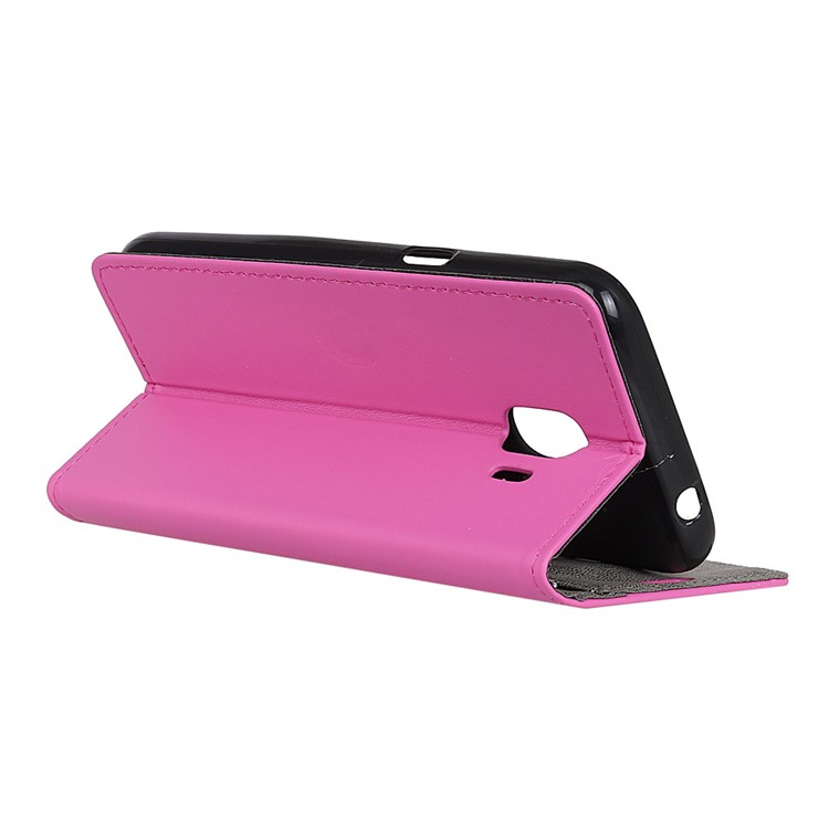Wallet Stand Leather Mobile Phone Case for Samsung Galaxy J2 Pro 2018 - Rose-4