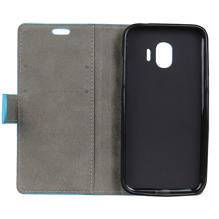 Wallet Stand Leather Mobile Phone Cover for Samsung Galaxy J2 Pro 2018 - Blue-3