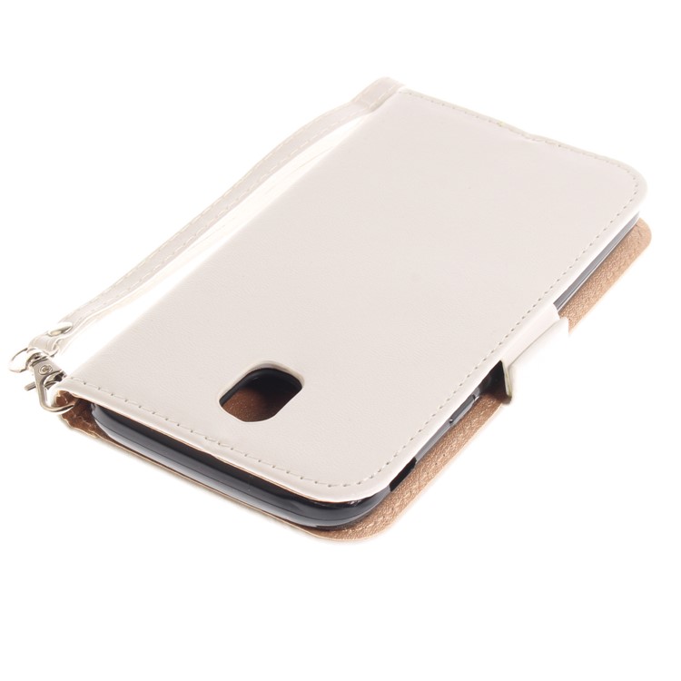 Butterfly Pattern Leather Wallet Cover for Samsung Galaxy J5 Pro (2017) / J5 (2017) EU Version - White-7