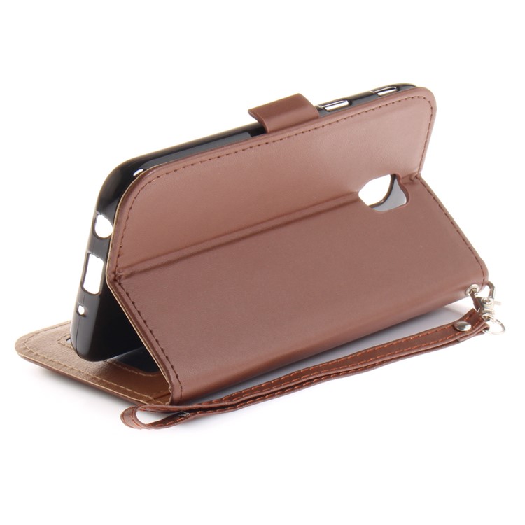 Butterfly Pattern Leather Wallet Flip Cover for Samsung Galaxy J5 Pro (2017) / J5 (2017) EU Version - Brown-9