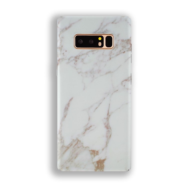 Pattern Printing Plastic Hard Case for Samsung Galaxy Note 8 SM-N950 - White Marble Pattern-1
