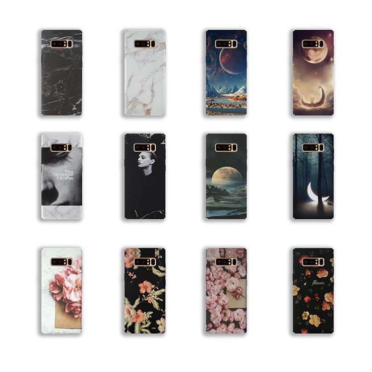 Pattern Printing Plastic Hard Case for Samsung Galaxy Note 8 SM-N950 - White Marble Pattern-5