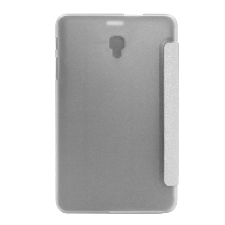 ENKAY Silk Texture Tri-fold Leather Smart Cover with Stand for Samsung Galaxy Tab A 8.0 (2017) T380/T385 - White-3