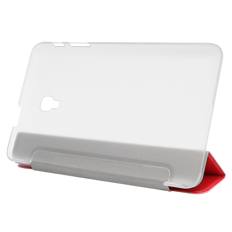 ENKAY Silk Texture Tri-fold Leather Smart Casing with Stand for Samsung Galaxy Tab A 8.0 (2017) T380/T385 - Red-4