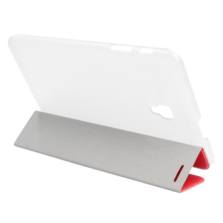 ENKAY Silk Texture Tri-fold Leather Smart Casing with Stand for Samsung Galaxy Tab A 8.0 (2017) T380/T385 - Red-5
