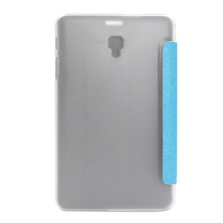 ENKAY Silk Texture Intelligent Wake/Sleep Tri-fold Leather Case with Stand for Samsung Galaxy Tab A 8.0 (2017) T380/T385 - Blue-3