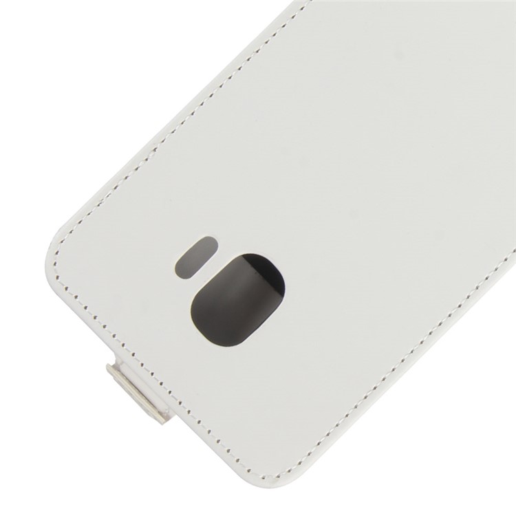 Crazy Horse Vertical Leather Card Holder Cover for Samsung Galaxy J2 Pro 2018 - White-2