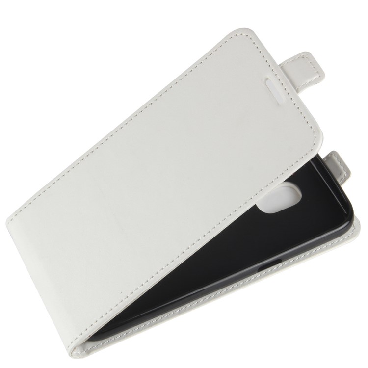 Crazy Horse Vertical Leather Card Holder Cover for Samsung Galaxy J2 Pro 2018 - White-3