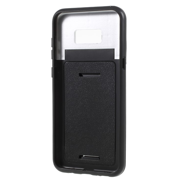 ROAR KOREA PC TPU Combo Protection Mirror Cover with Kickstand for Samsung Galaxy S8 Plus G955 - White-7