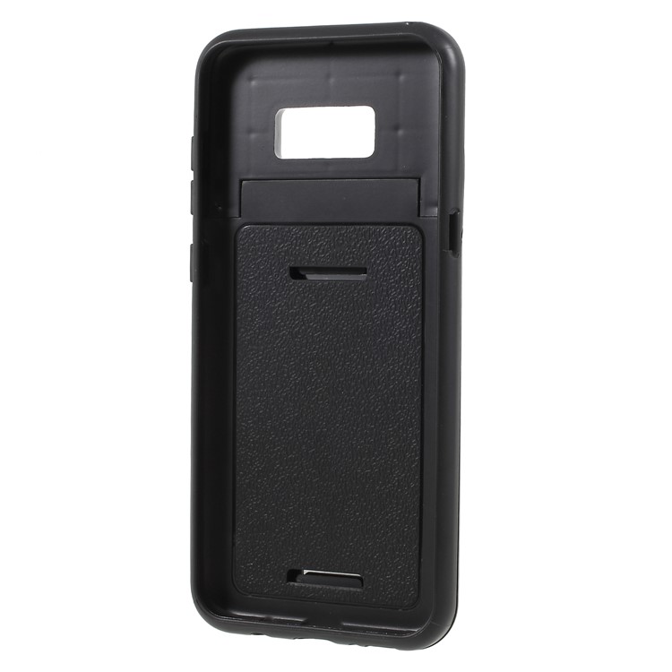 ROAR KOREA PC TPU Combo Protective Mirror Case with Kickstand for Samsung Galaxy S8 G950 - Black-9